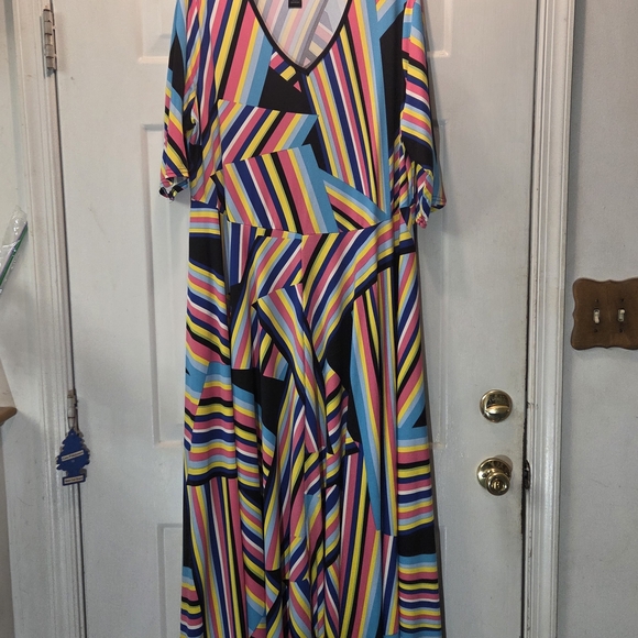 Ashley Stewart Dresses & Skirts - Ashley Stewart Pastel Striped Dress